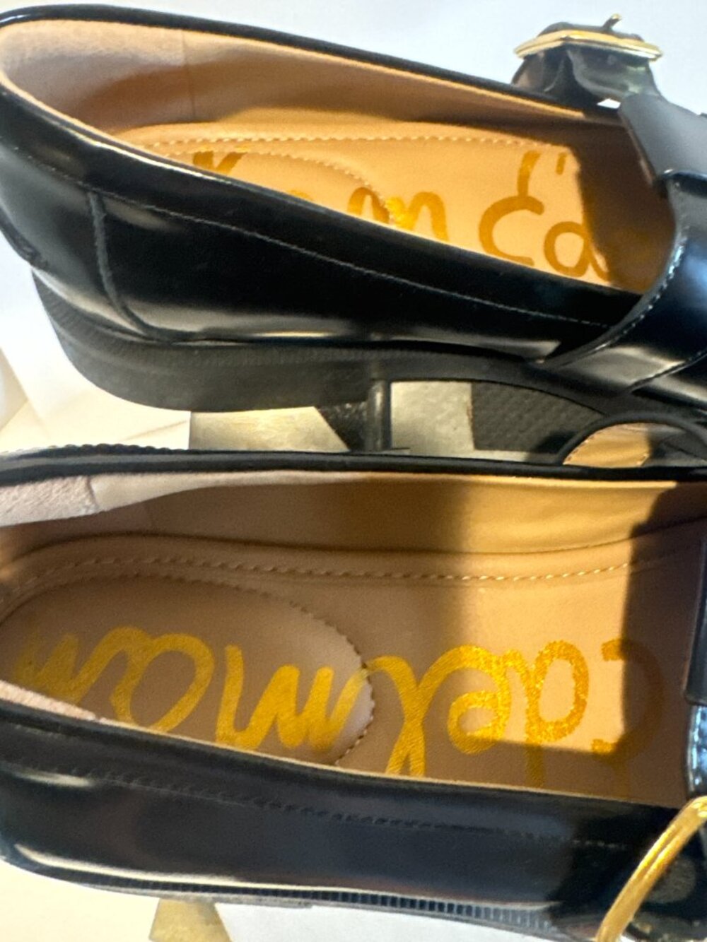 Sam Edelman Elaina T- Strap Buckle Loafer Leather Women's size 9 - Picture 5 of 10